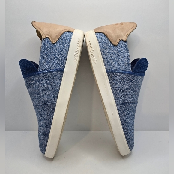 Adidas × Pharrell Williams | Elastic 'EQT Blue' sporty low-top sneakers MENS 11 - Picture 9 of 10